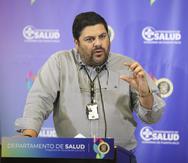 El secretario de Salud, Carlos Mellado.