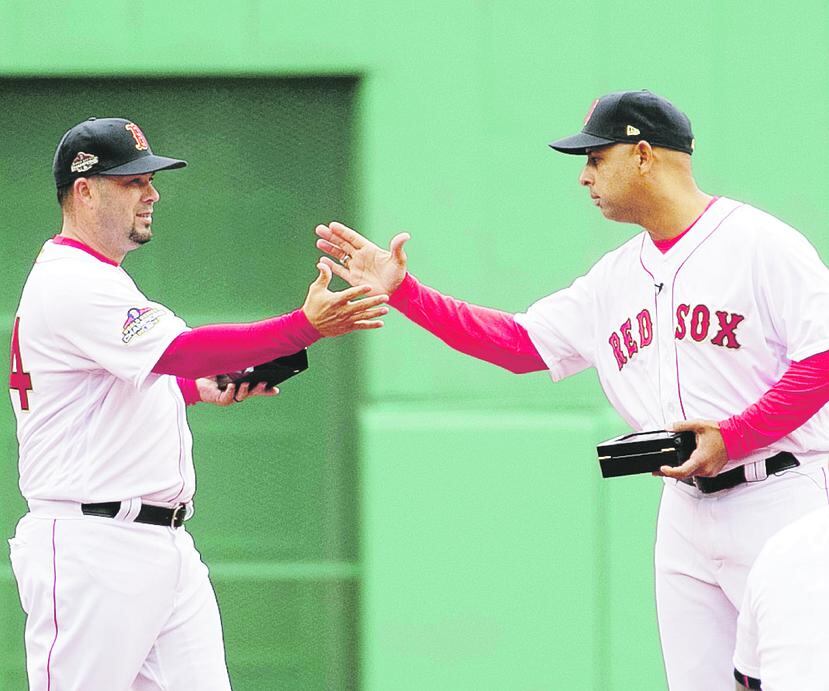 Ramón Vázquez (left) will be Alex Cora's right-hand man in the Red Sox dugout.