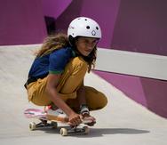 Rayssa Leal, de Brasil, fue una de las competidoras que estuvieron en Tokio en el debut olímpico del skateboarding, disciplina que también estará presente en Los Ángeles 2028.
