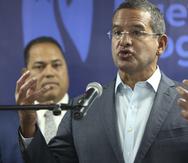 Las expresiones de Pedro Pierluisi se dieron durante un acto en el comité del PNP. Al fondo se ve al senador Carmelo Ríos.