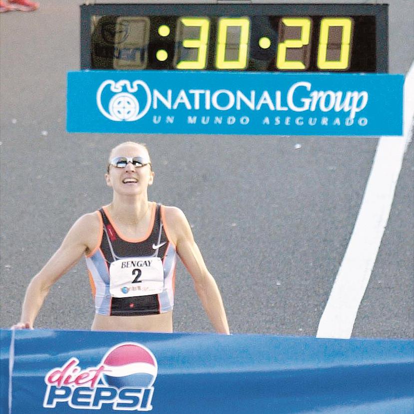 La británica Paula Radcliffe estableció en la Isla la marca mundial de 10 kilómetros en una carretera en 2003, y el mismo año la de maratón en Londres. (Archivo / GFR Media)
