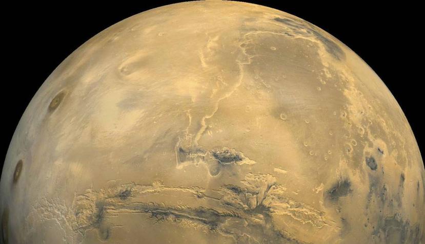 Las concentraciones de oxígeno molecular son particularmente altas en las regiones polares de Marte. (NASA)