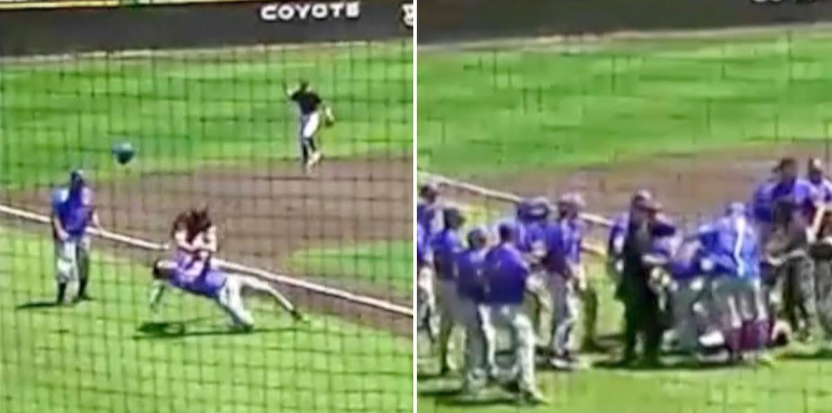 Lanzador ataca a bateador en un juego de béisbol en Texas