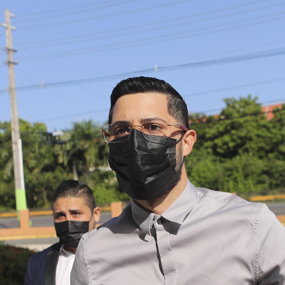 Jensen Medina Cardona a su llegada a la última etapa de su juicio por el asesinato de Arellys Mercado.