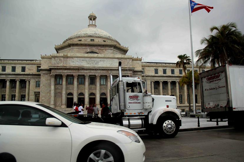 Los camioneros comenzaron a llegar a las 2:20 a.m. al Capitolio. (Archivo / GFR Media)