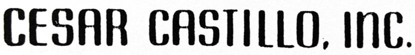 Logo de César Castillo, Inc., una vez incorporada la compañía.