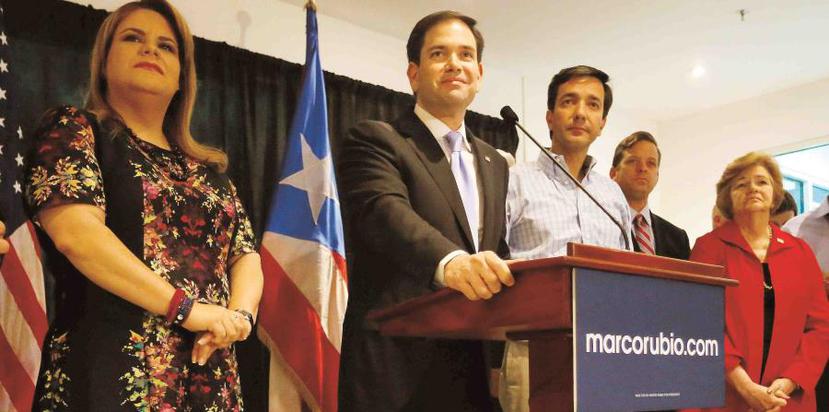 Resident Commissioner in Washington, Jenniffer González and Republican Senator Marco Rubio. (GFR Media)