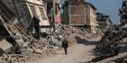 Una de las zonas devastadas durante fuertes terremotos en Turquía.