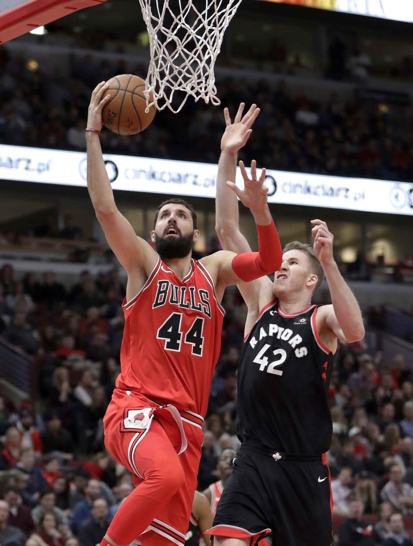 Nikola Mirotic con los Bulls durante un partido contra Toronto el pasado 3 de enero. (AP)