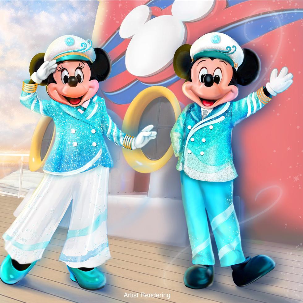 La celebración incluye atuendos nuevos para la capitana Minnie Mouse y para Mickey Mouse.