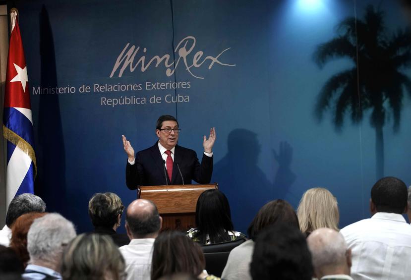 Bruno Rodríguez Parrilla, ministro de Relaciones Exteriores, señaló que a la Isla le consta el movimiento de tropas especializadas para crear un cerco alrededor de Venezuela. (AP / Ramón Espinosa)