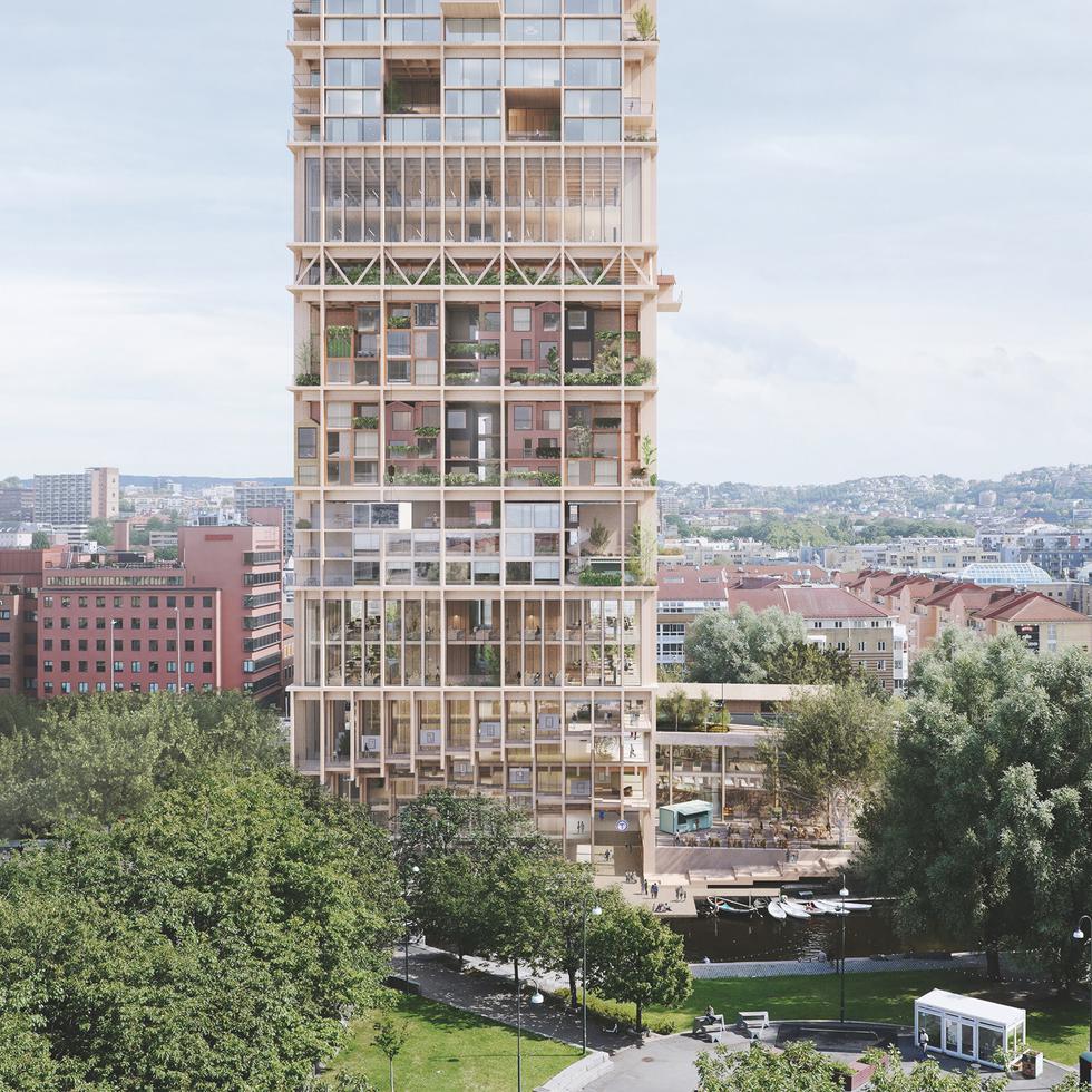 Proyecto Regenerative Highrise, de Haptic Architects, Ramboll Tomas Stokke, Shonn Mills.