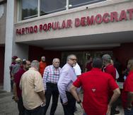 13 de noviembre de 2022. San Juan, PR. Celebración de la Asamblea de Reglamento del Partido Popular Democrático (PPD) llevada a cabo en la sede de esa colectividad en Puerta de Tierra. FOTO POR: Carlos Giusti/GFR Media