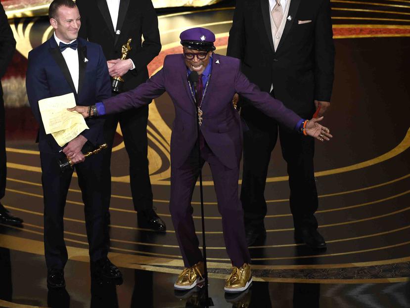 Spike Lee ganó el Oscar al mejor guión adaptado por su cinta "BlacKkKlansman". (AP)