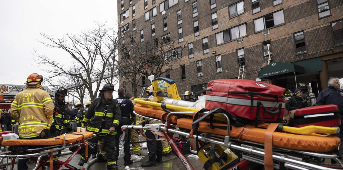 Imágenes del incendio que cobró la vida de ocho niños en el Bronx