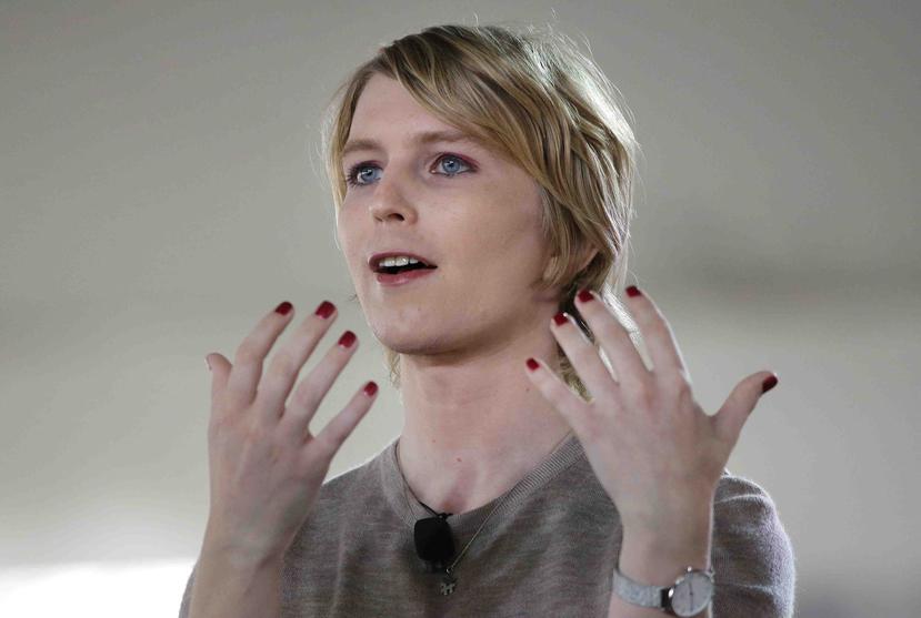 En esta fotografía del domingo 17 de septiembre de 2017 se muestra a Chelsea Manning durante un evento en Nantucket, Massachusetts. (AP)