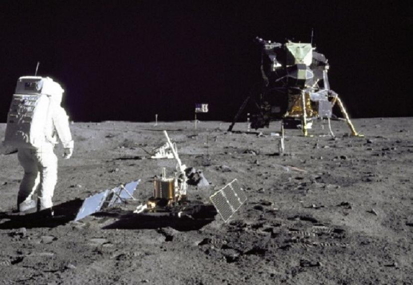 Caminata espacial en la Luna. (NASA)