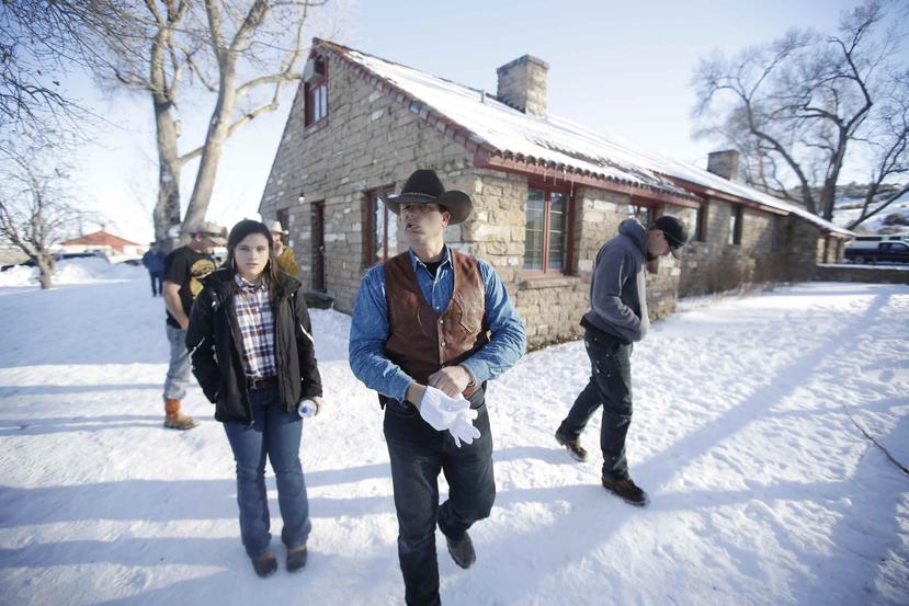 El grupo liderado por los hermanos Ammon y Ryan Bundy ocupó la reserva Malheur de Oregón en enero pasado como parte de una protesta en apoyo a dos rancheros condenados por realizar quemas sin permiso en un terreno rural del Gobierno. (AP / Rick Bowmer)
