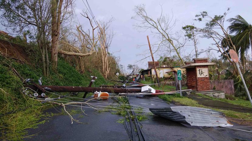 El paso del huracán María por Puerto Rico causó un sinnúmero de daños.