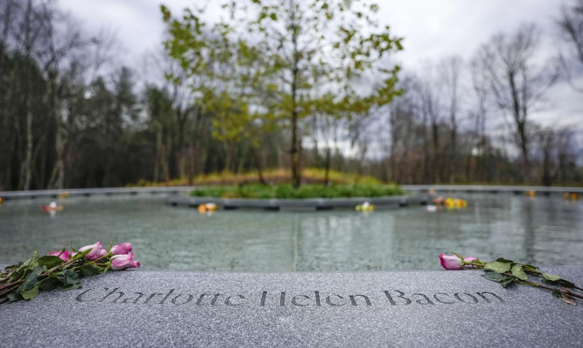 Monument inaugurated with the names of the victims of the massacre at the Sandy Hook school in Connecticut