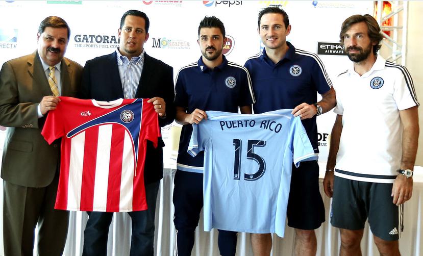 Jugadores de la talla de David Villa, Andrea Pirlo y Frank Lampard se encuentran en Puerto Rico para el amistoso con la Selección Nacional.