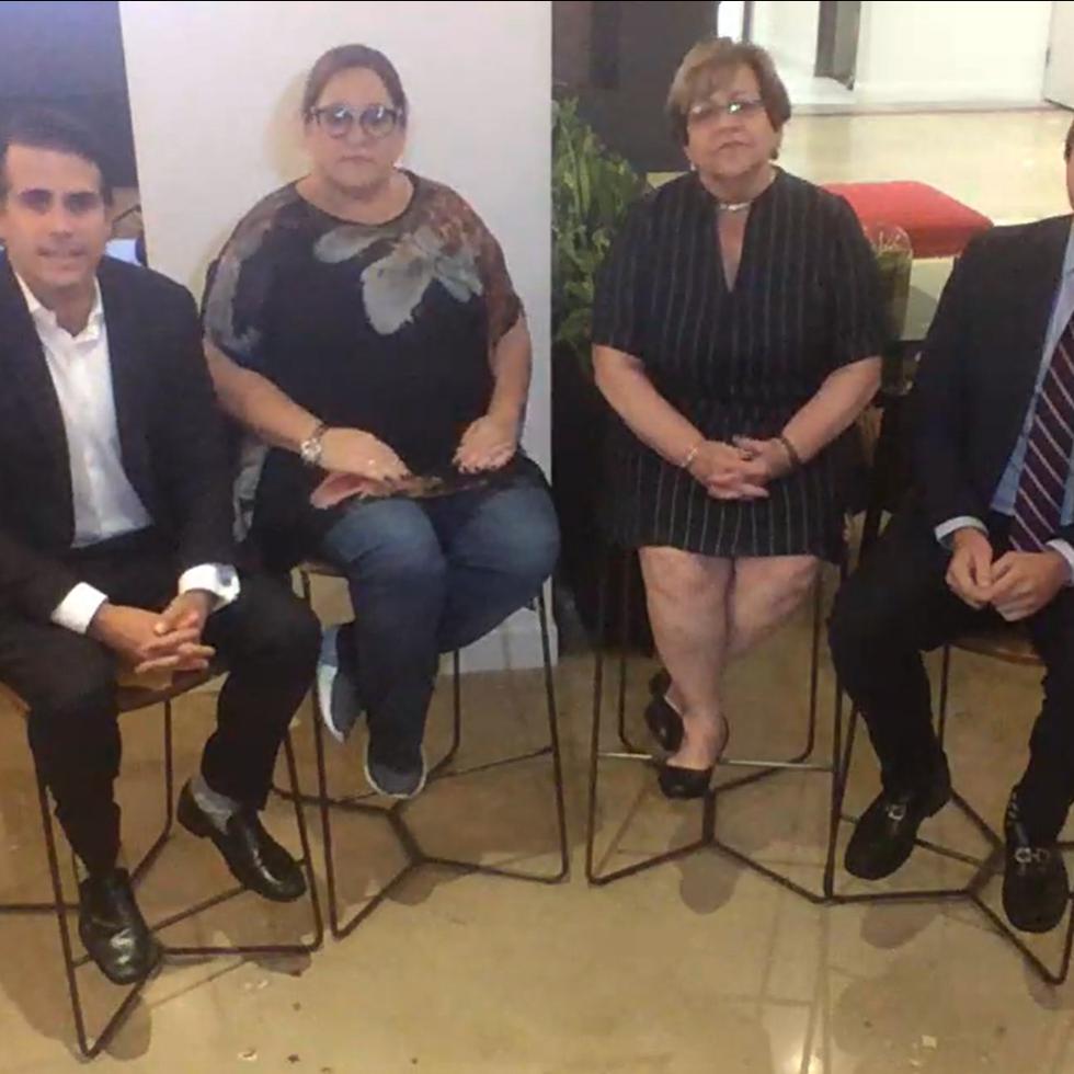 Ricardo Rosselló, Melinda Romero, María "Mayita" Meléndez