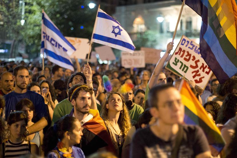 Protestan en Jerusalén por la violencia contra los homosexuales.