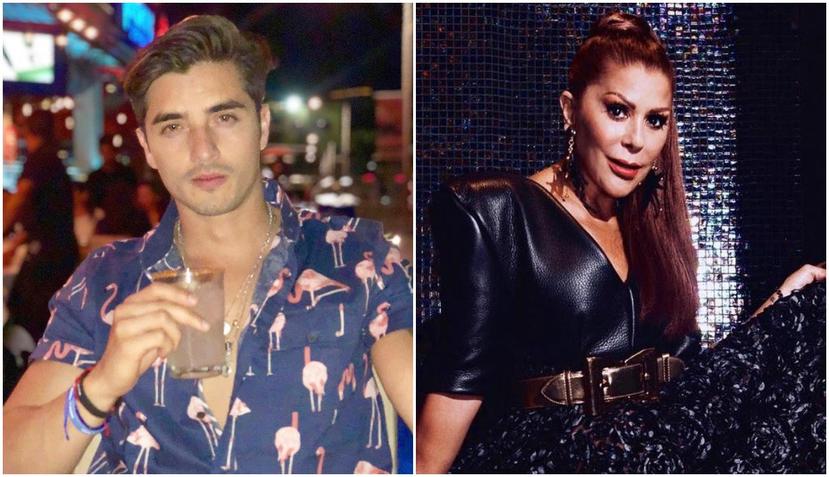 Christian Estrada y Alejandra Guzmán han sido señalados de mantener una relación amorosa pese a que él es exnovio de la hija de la cantante.  (Instagram)