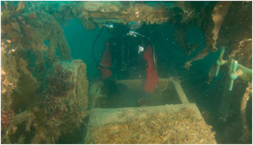 Los misteriosos restos de un barco británico perdido en los mares del Ártico hace más de 170 años, se han revelado en tomas submarinas (Parks Canadá, Underwater Archaeology Team).