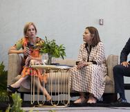 La posibilidad de la extensión del SNAP a Puerto Rico fue tema principal en un encuentro celebrado ayer en Río Grande. En la foto, Gretchen Sierra-Zorita, funcionaria de la Casa Blanca; Lillian Rodríguez, directora de la Coalición para la Seguridad Alimentaria, y el economista Gustavo Vélez.