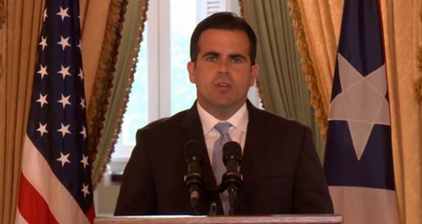 The governor Ricardo Rosselló. (Capture)