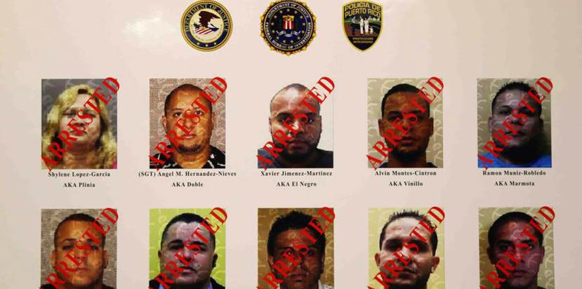 El 29 de septiembre 10 agentes de la División de Drogas de San Juan fueron arrestados por el FBI.