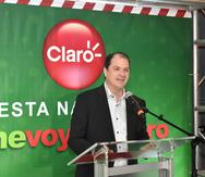 Enrique Ortiz de Montellano, presidente de Claro, anunció el nuevo canal de ventas que incluye entregas en una hora.