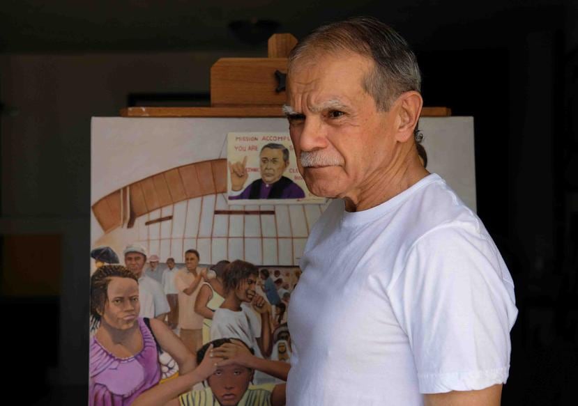 Oscar López Rivera durante su entrevista con El Nuevo Día, desde la casa de su hija.