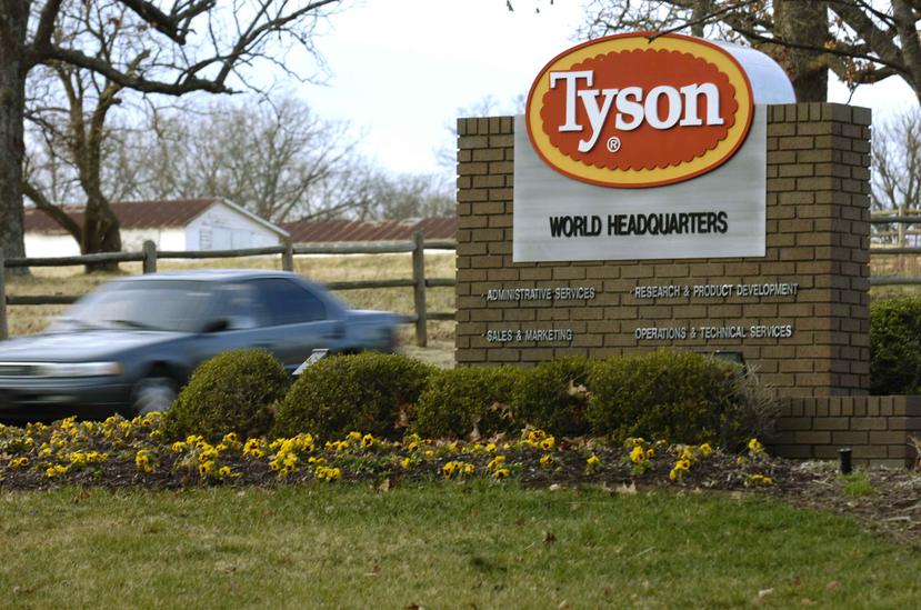 Fábrica de Tyson Foods en Arkansas. (AP)