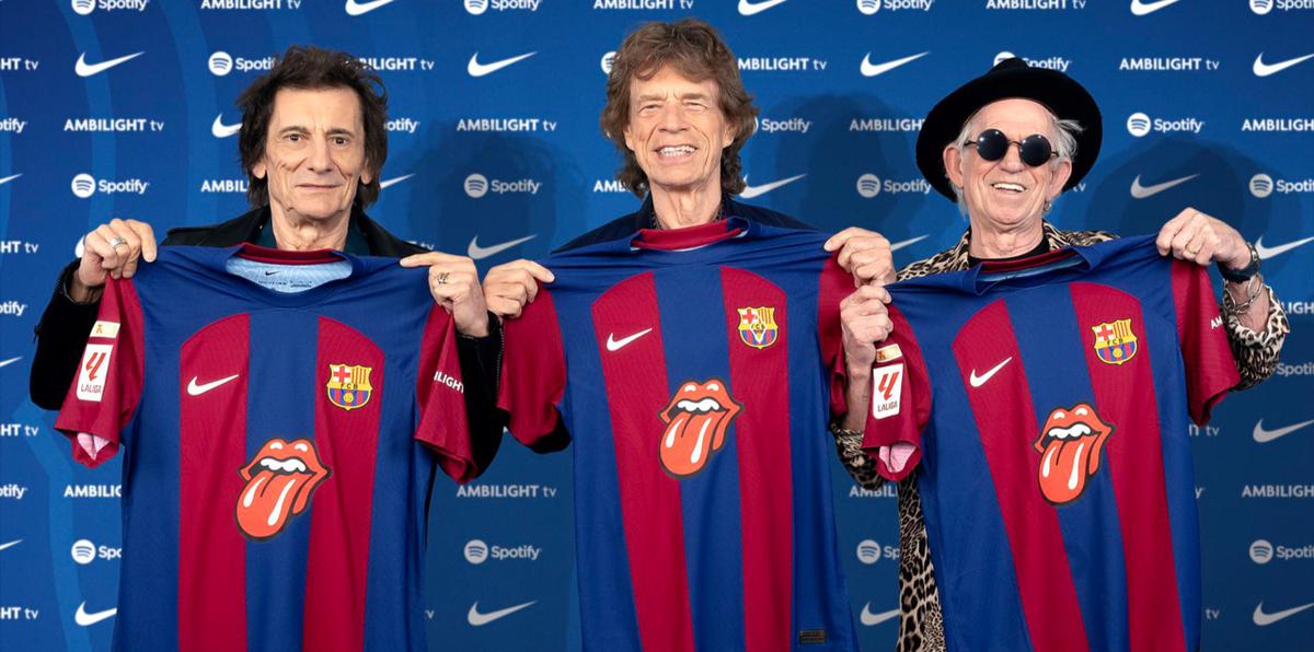 El Barça lucirá el icónico logo de los Rolling Stones en el próximo clásico