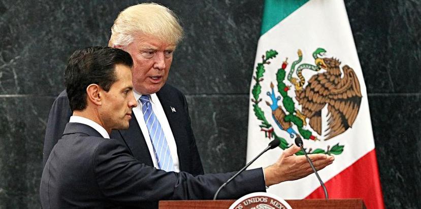 Peña Nieto se encuentra en aprietos debido en parte a la impresión de que no gestionó adecuadamente los duros comentarios de Donald Trump sobre México. (Archivo EFE)