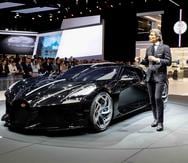 Presnetación del nuevo Bugatti La Voiture Noire en el Salón Internacional del Automóvil de Ginebra. (Suministrada)