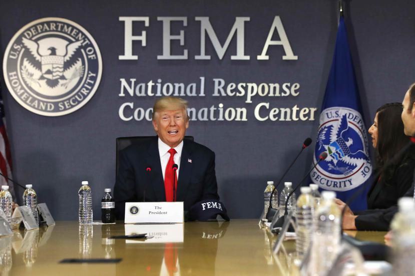Después de más de un mes del azote del huracán María, el gobernador Ricardo Rosselló solicitó la aprobación de esa asistencia. En la foto Donald Trump, presidente de los Estados Unidos. (Archivo / AP)