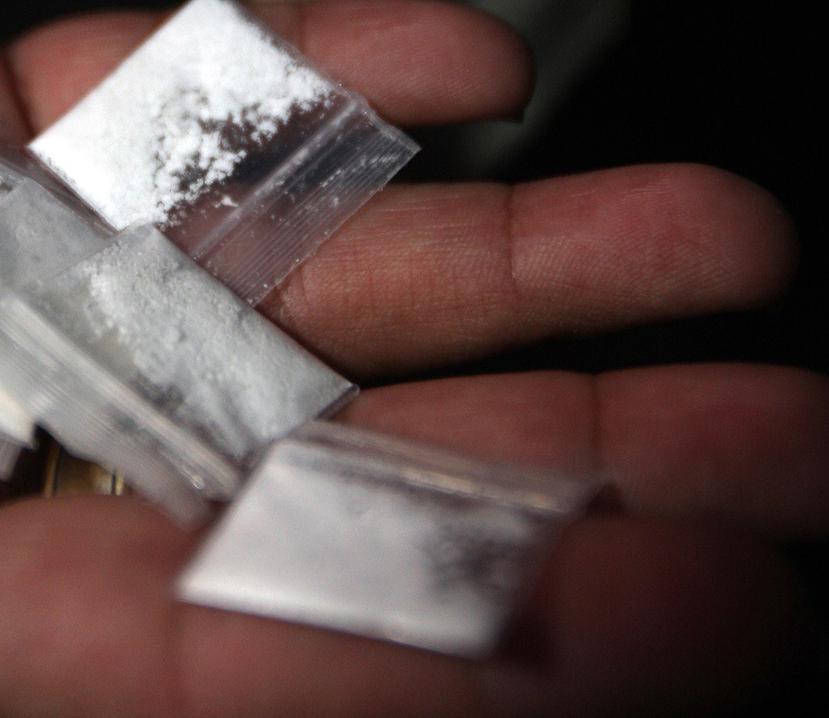 Se ocuparon 13 bolsitas con cocaína. (GFR Media)