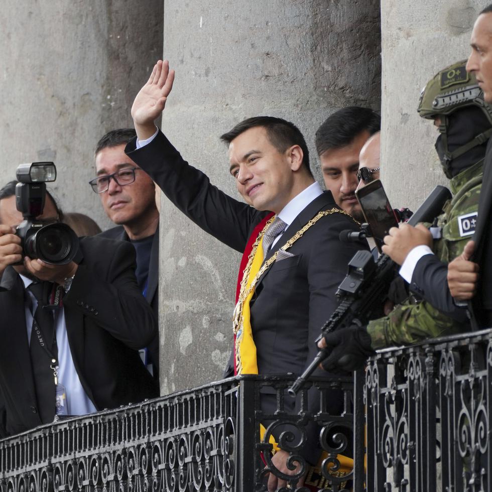 El presidente Daniel Noboa asumió la presidencia de Ecuador el pasado jueves.