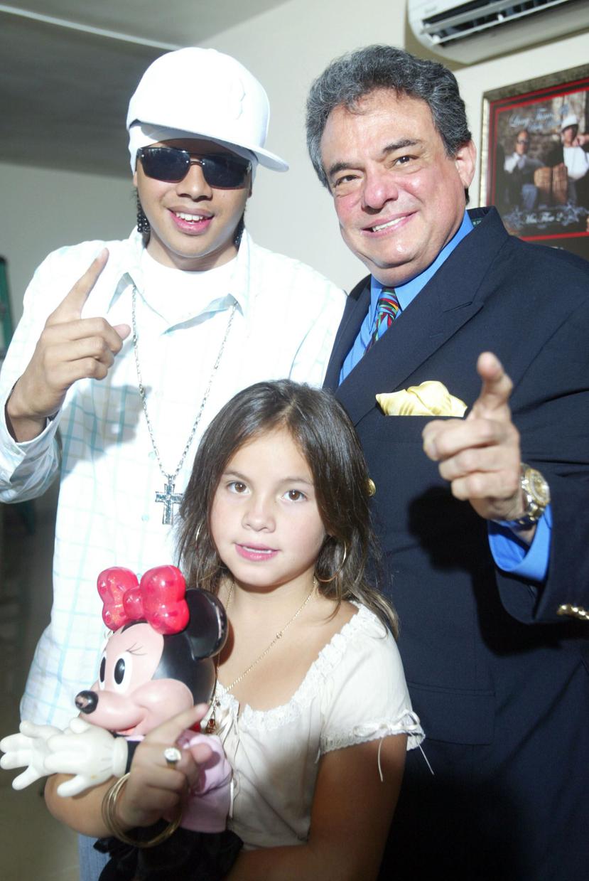 José José junto a su hija Sara Sosa en Puerto Rico, año 2005. (GFR Media)