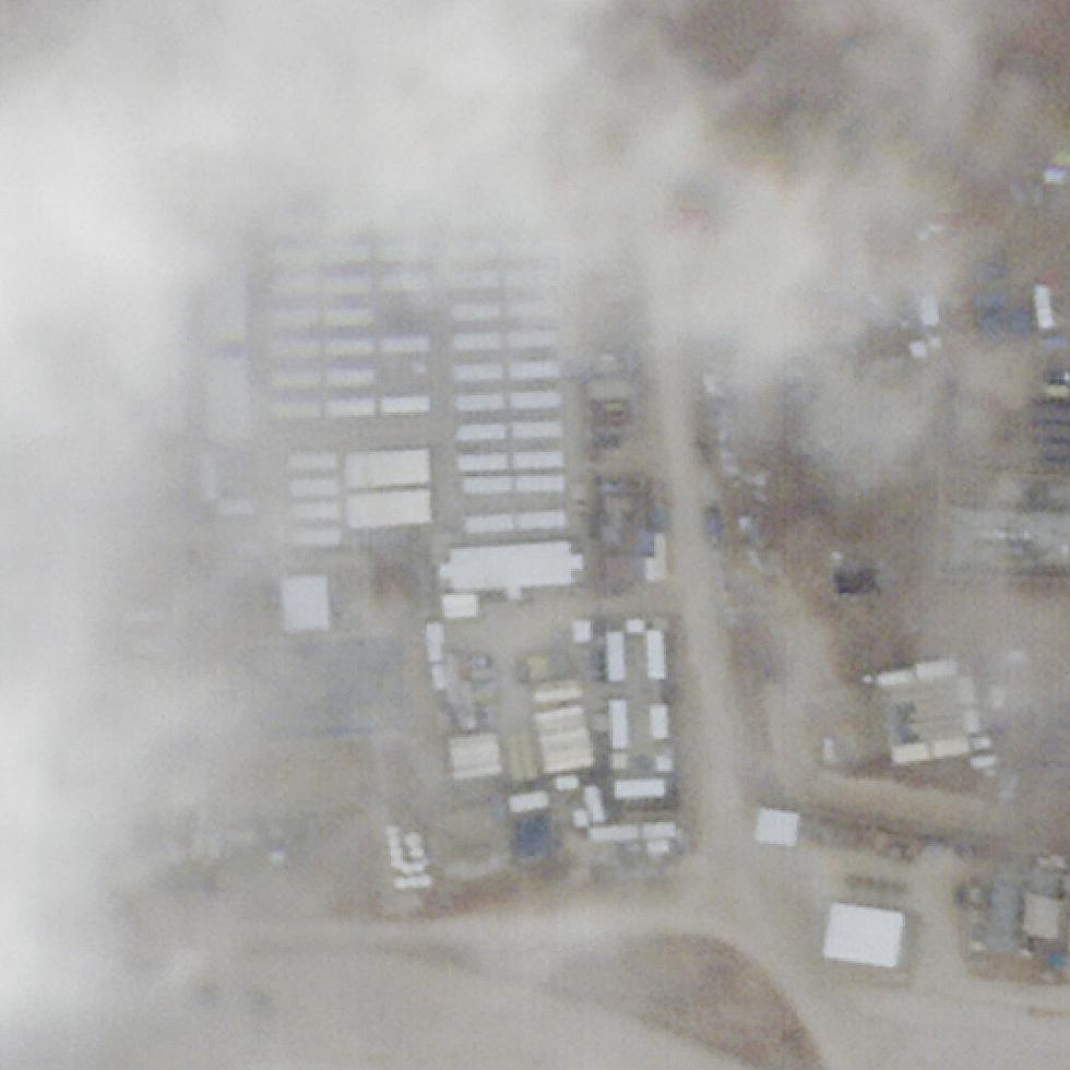 Fotografía de satélite de Planet Labs PBC que muestra la base militar conocida como Torre 22 en el noreste de Jordania.