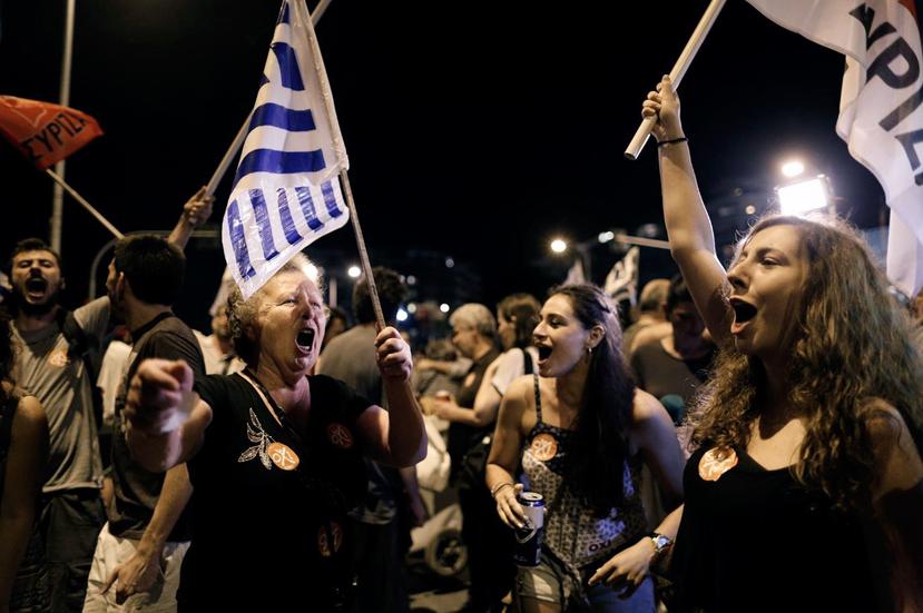 El Eurogrupo "debatirá la situación tras el referéndum en Grecia, que se celebró el 5 de julio de 2015. (Bloomberg)
