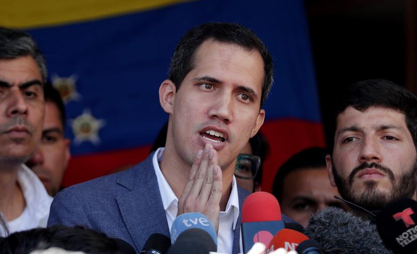 Guaidó acusó el domingo a Maduro y a su gobierno de ser "casi genocidas" por bloquear el ingreso de las ayudas. (EFE)