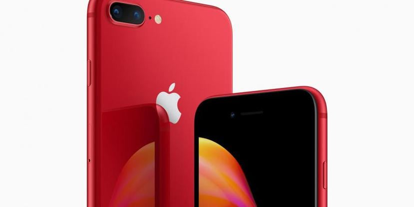 La versión en rojo del iPhone 8 costará $699. (Apple)