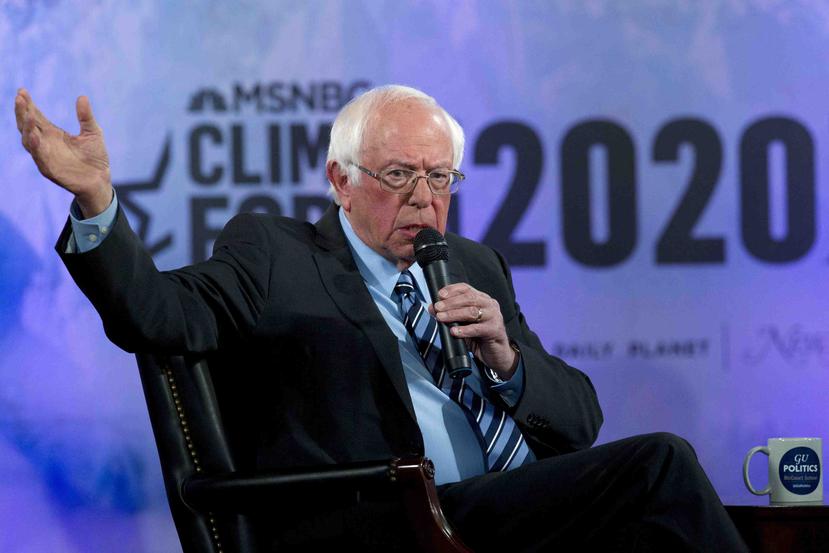 Sanders está recuperándose de un ataque cardíaco sufrido hace poco más de una semana. (AP/Jose Luis Magana)