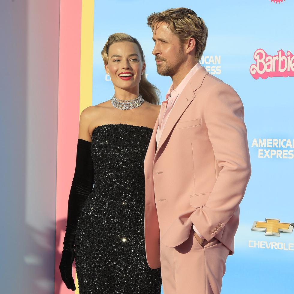 Los Angeles (United States), 10/07/2023.- Margot Robbie and Ryan Gosling attend the premiere of Barbie at the Shrine Auditorium in Los Angeles, California, USA, 09 July 2023 (issued 10 July 2023). The movie will be released in theaters on 21 July 2023. (Cine, Estados Unidos) EFE/EPA/NINA PROMMER
