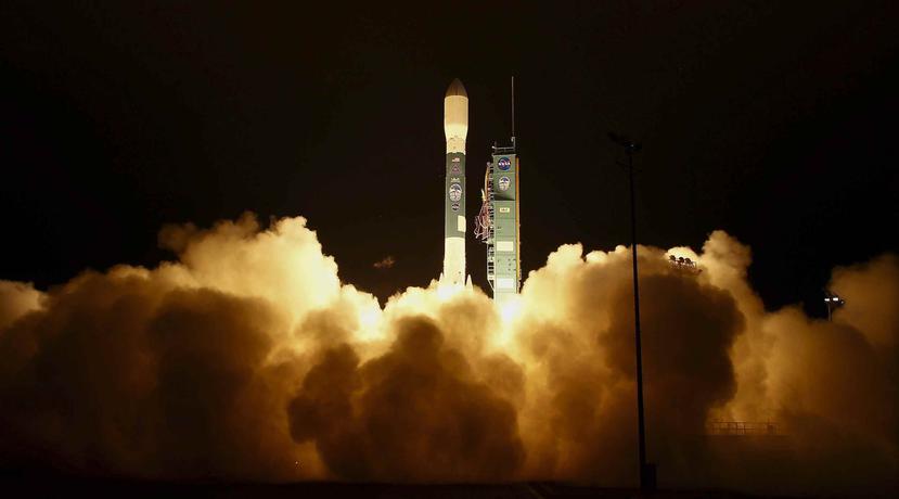 El lanzamiento fue el último de un cohete Delta 2. (AP)