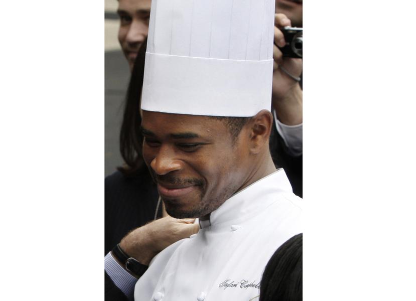 El chef Tafari Campbell en una imagen del 2008 en la Casa Blanca.